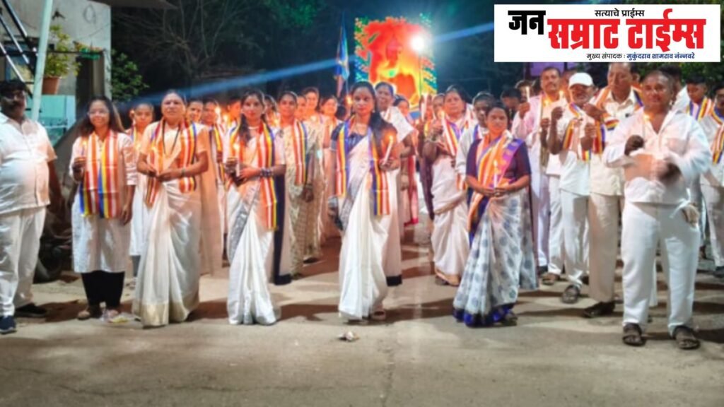 Nashirabad, ‘Buddha Sharanam Gachchami’, cheers, grand, candles,
