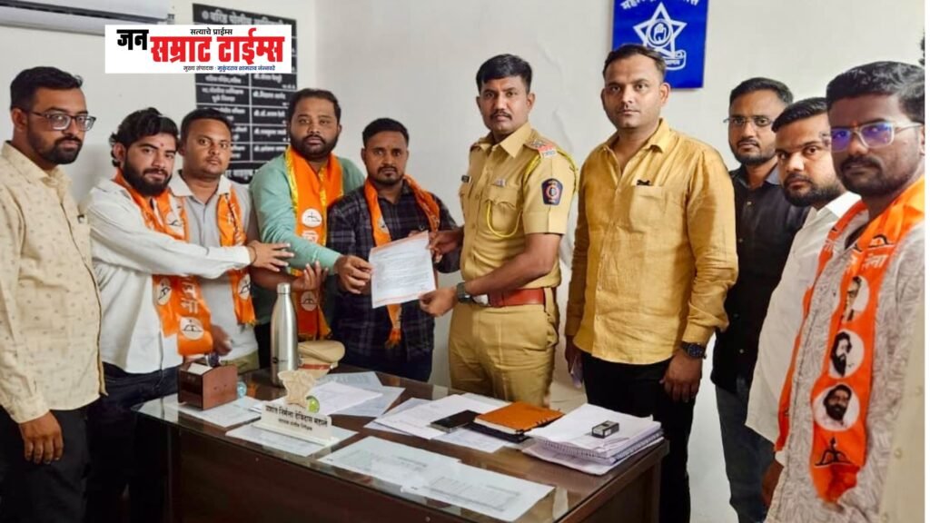 शाळा भरण्याच्या वेळेत अवजड वाहनांना बंदी घाला; युवा सेनेचे वाहतूक विभागाला निवेदन विद्यार्थ्यांच्या सुरक्षेशी तडजोड चालणार नाही