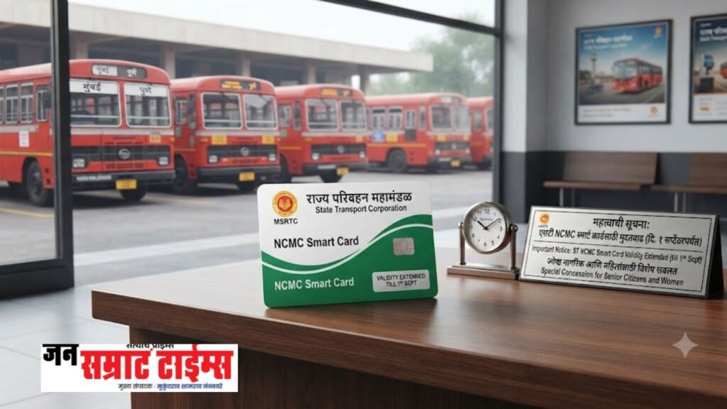 एसटीच्या NCMC स्मार्ट कार्डसाठी १ सप्टेंबरपर्यंत मुदतवाढ