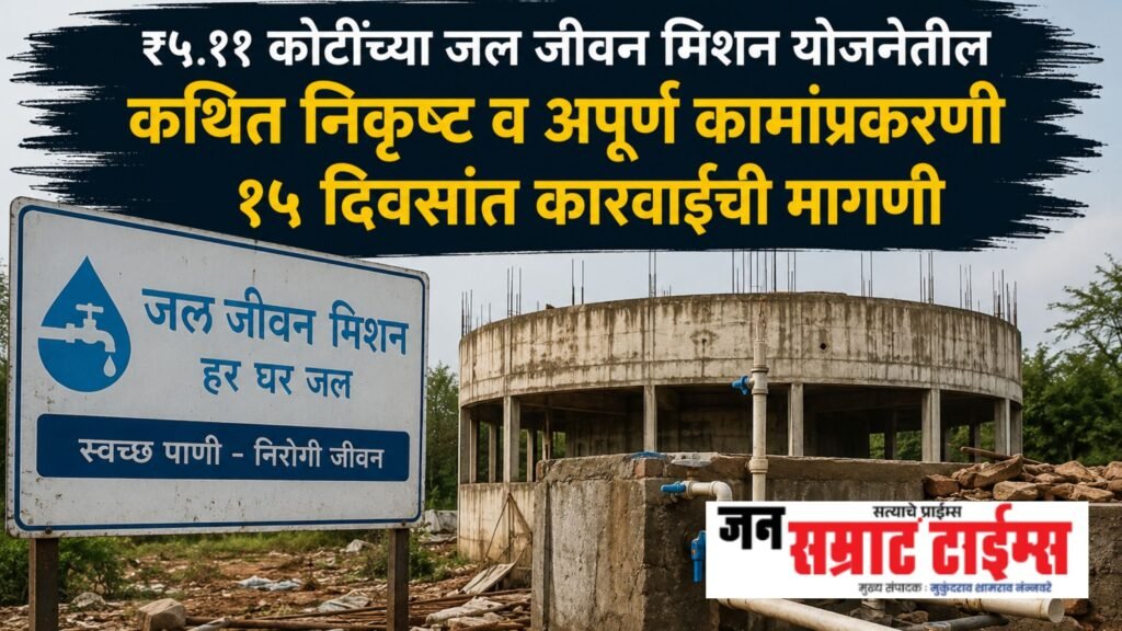 दोषींवर री कार्यालयासमोर बेमुदत उपोषणाचा कारवाई न झाल्यास जिल्हाधिकाइशारा