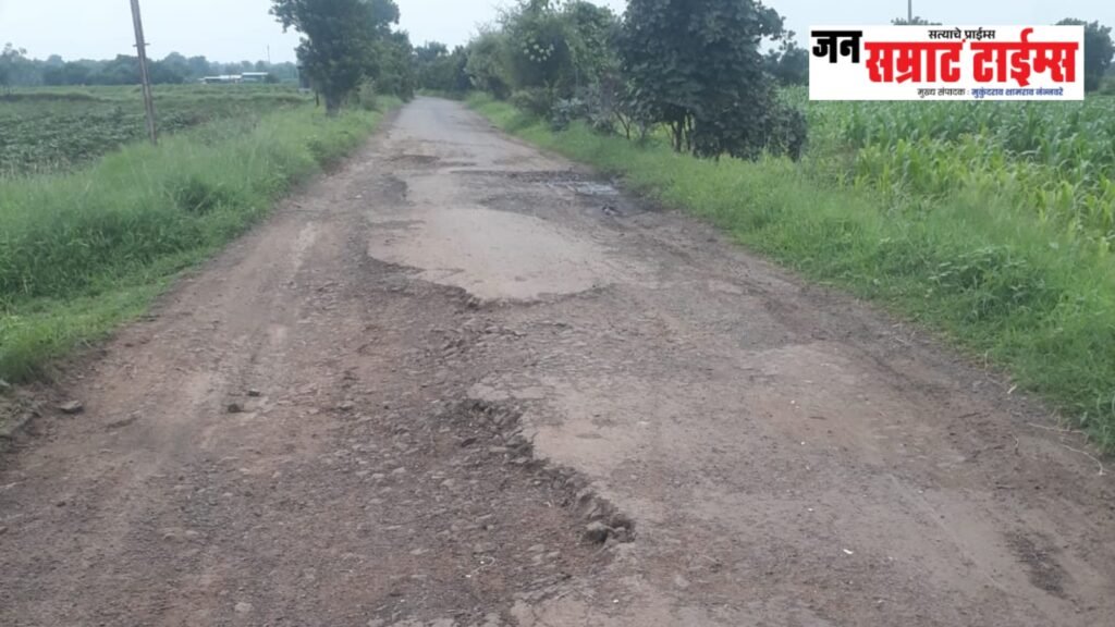 कंकराळा–पिंपरी फाटा रस्त्याची दुरवस्था; खड्ड्यांमुळे अपघाताचा धोका