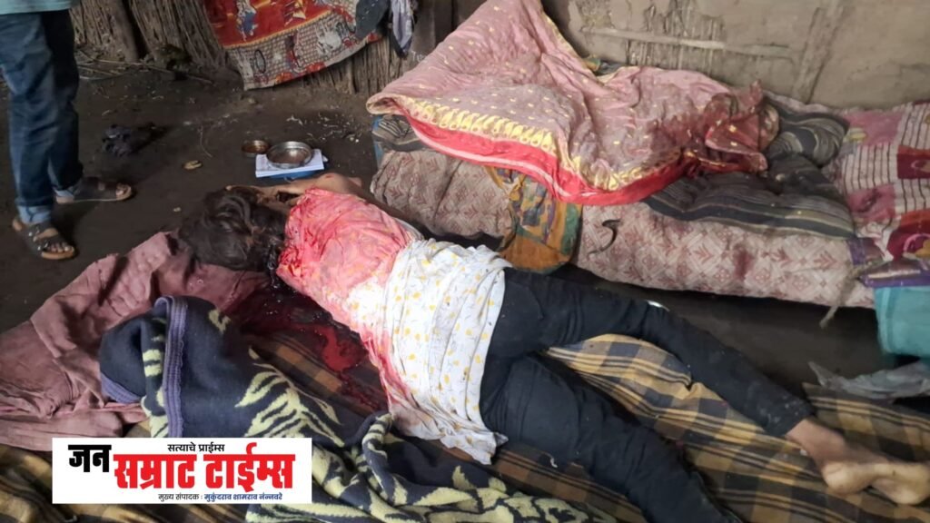 जन्मदात्या बापाचे क्रौर्य! झोपेतच दोन लेकरांवर कुऱ्हाडीने हल्ला