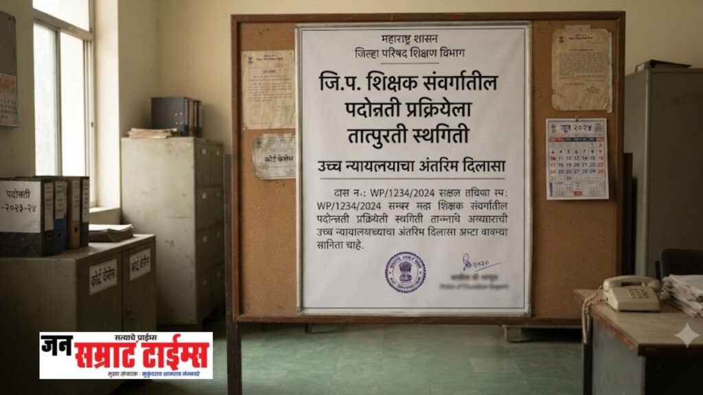 जि.प. शिक्षक संवर्गातील पदोन्नती प्रक्रियेला तात्पुरती स्थगिती; उच्च न्यायालयाचा अंतरिम दिलासा