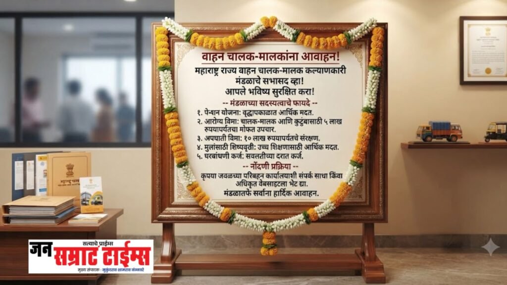 वाहन चालक-मालकांना कल्याणकारी मंडळाचे सभासद होण्याचे आवाहन धर्मवीर आनंद दिघे प्रवासी वाहतूक