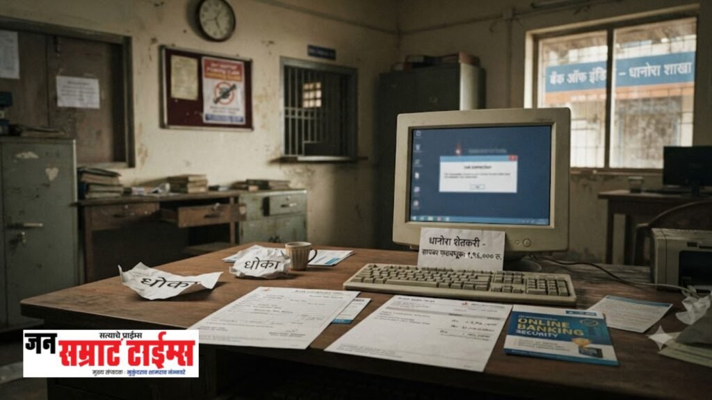 धानोरा येथील शेतकऱ्याची १ लाख ९६ हजारांची सायबर फसवणूक