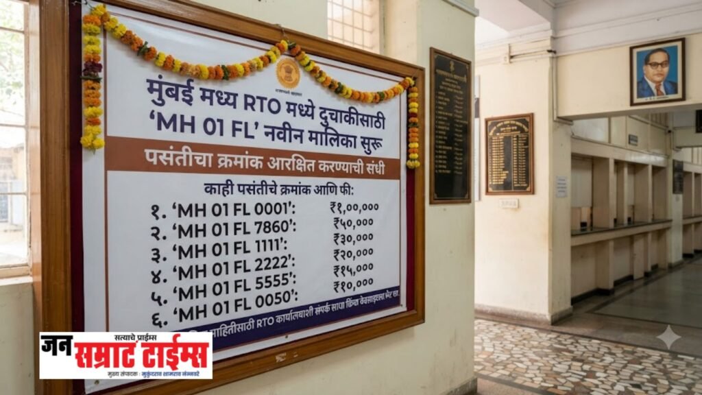 मुंबई मध्य RTO मध्ये दुचाकींसाठी ‘MH 01 FL’ नवीन मालिका सुरू; पसंतीचा क्रमांक आरक्षित करण्याची संधी मालिका संपल्याने नवीन मालिका लागू